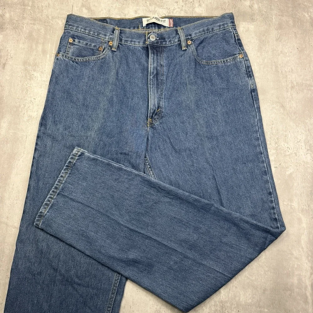 Vintage Levi's 550 Baggy Relaxed Tapered 36x34 Jeans Skater Grunge Y2K 90s 200s
